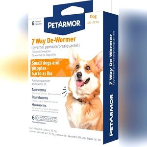 PetArmor 7 Way De-Wormer for Dogs & Puppies 6 - 26 lbs. 6 count